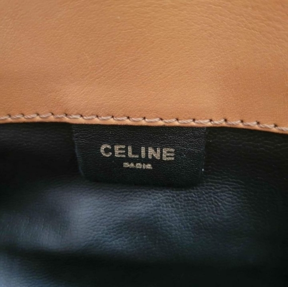 Black leather authentic Celine clutch - Picture 4 of 9